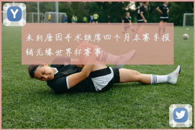 米利唐因手术缺席四个月本赛季报销无缘世界杯赛事
